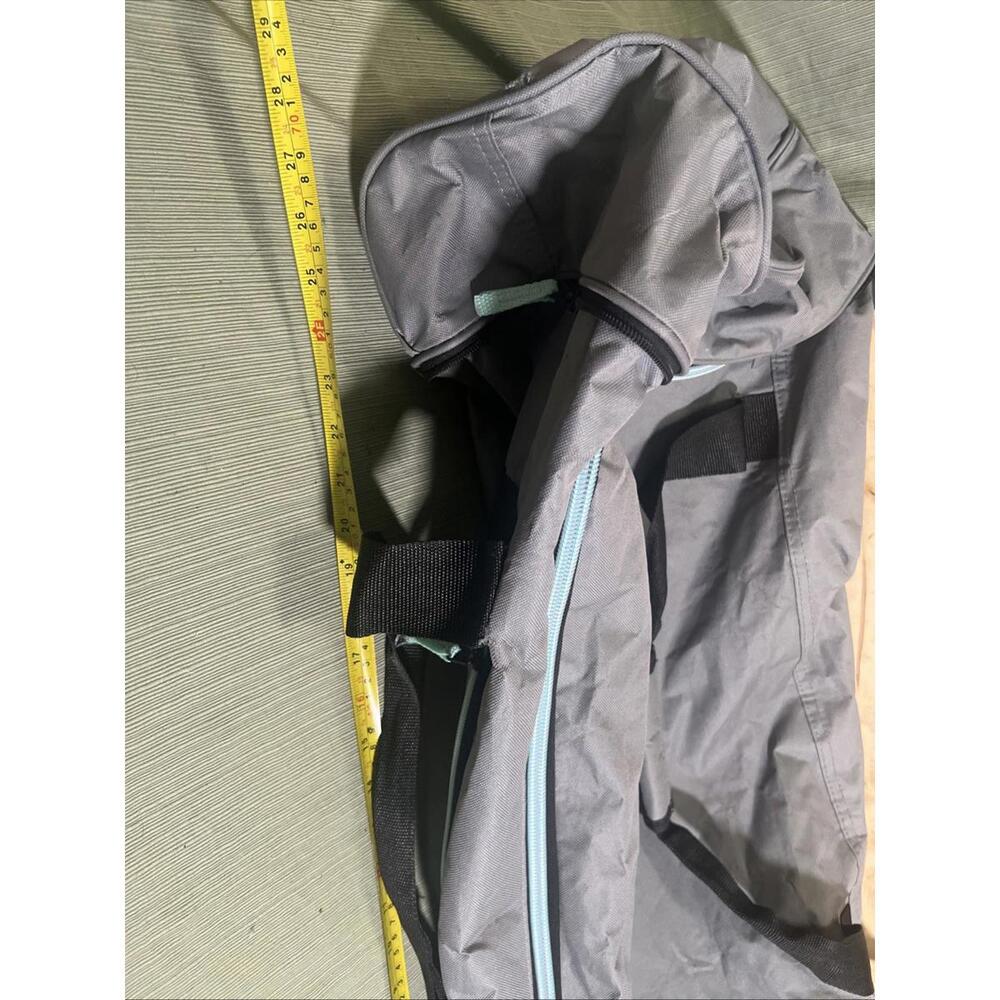 Large Rolling Duffel Bag Wheeled Travel Luggage Gray 28x13x11 Softside Large XL - Picture 8 of 9